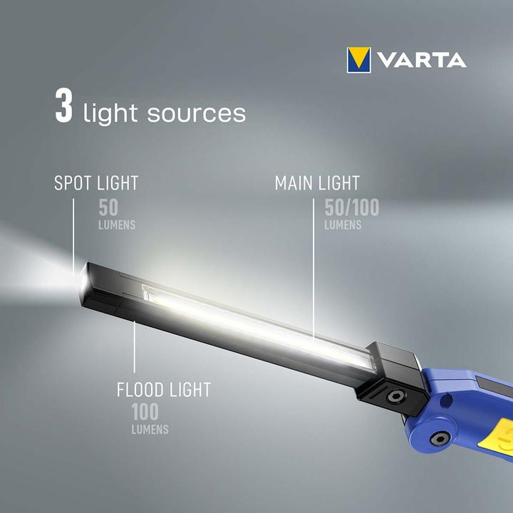 Actual product image Varta Work Flex Multifunction Light F20R (12 cm, 100 lm)
