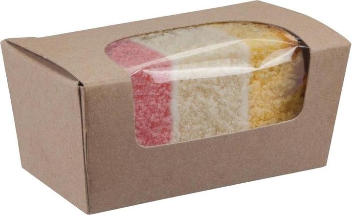 Actual product image ColPac Compostable Kraft Small Pie Boxes with Window, Pack of 500