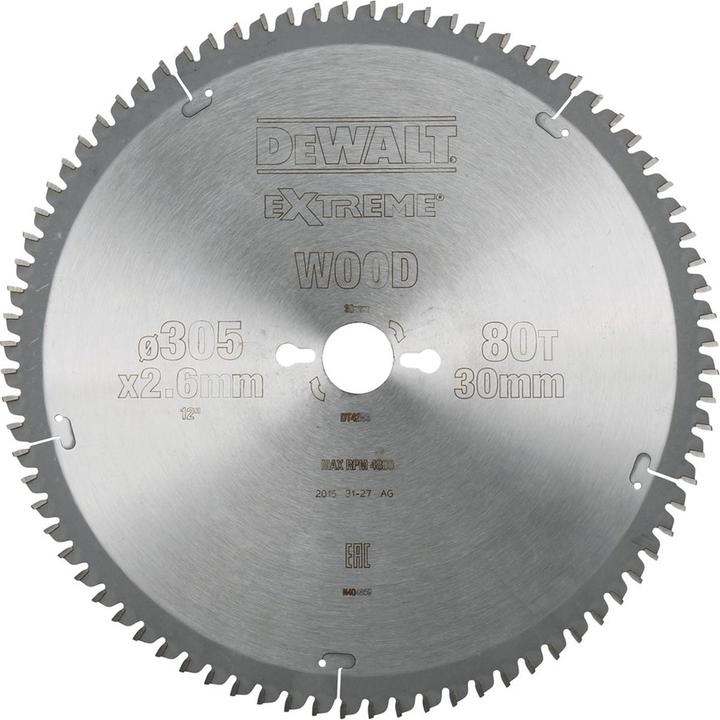 Immagine prodotto DeWalt Lama circolare fissa EXTREME ® DT4283inesFinitura (impiallacciature, alluminio e plastica).