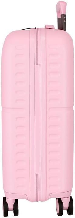 Actual product image Pepe Jeans Light Pink Suitcase Set with Wheels and TSA Lock