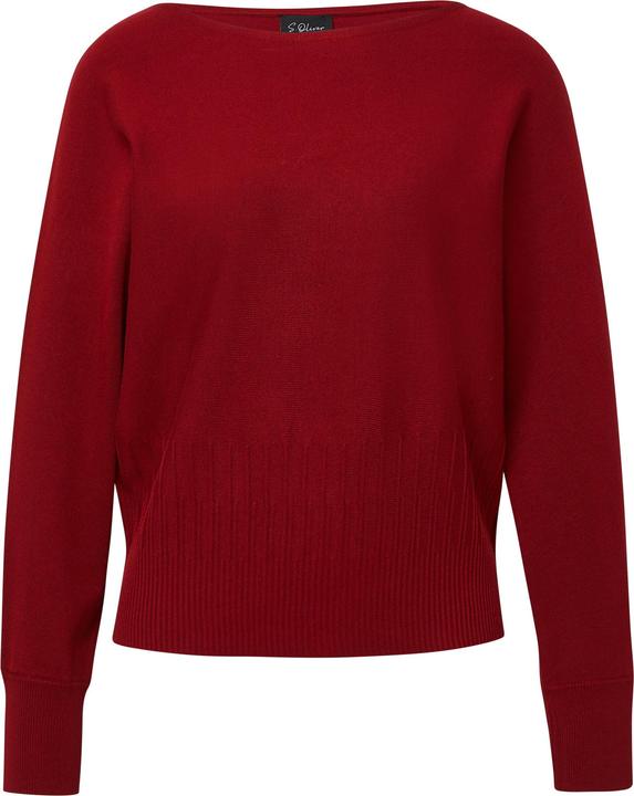 Produktbild s.Oliver Strickpullover Feinstrick-Pullover mit Strukturmuster am Saum (32)