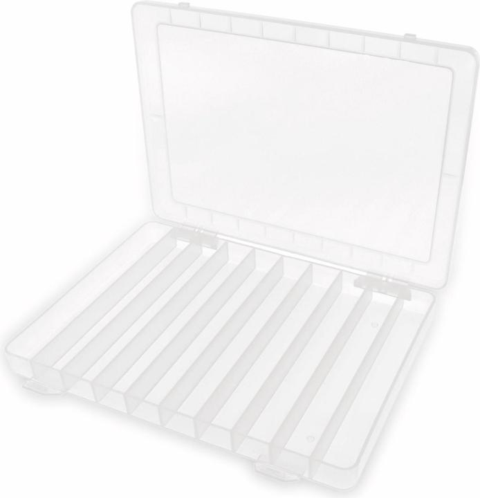 Pollin Electronic Sortimentsbox, 252x188x24, 10 Fächer, PP, transparent