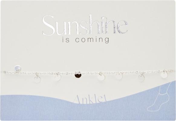 Actual product image HCA Anklet,Sunshine.platelets.607400 (Silver-plated stainless steel, 27 cm)
