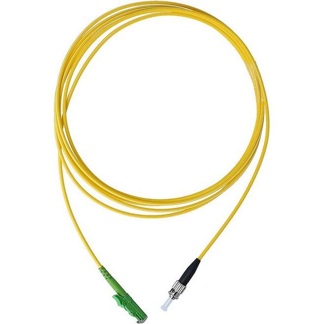 BlueOptics Simplex LWL Patchkabel ST-PC/E2000-APC Singlemode 1 Meter (U/UTP, CAT6e, 1 m), Netzwerkkabel