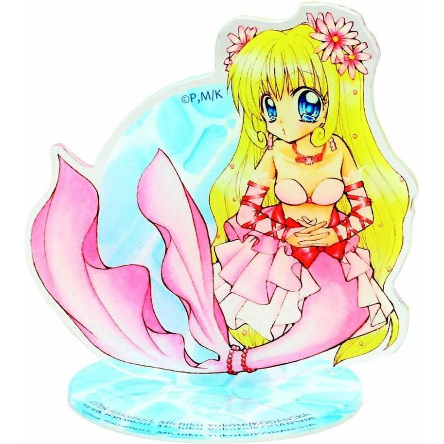 Uchiwa Mermaid Melody: Pichi Pichi Pitch Acryl Figur Luchia Nanami with Flowers 21 cm