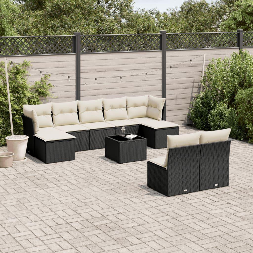 Thumbnail - VidaXL, Gartenlounge, 10-tlg. Garten-Lounge-Set mit Kissen