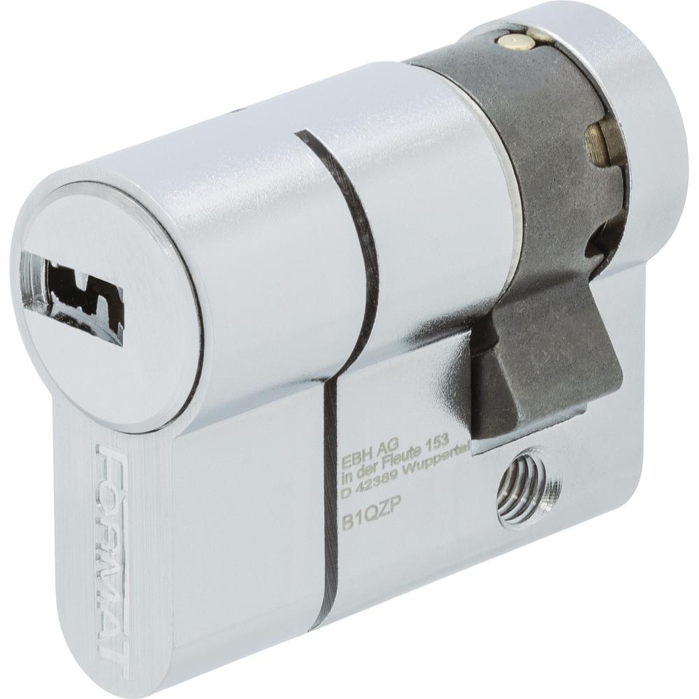 Abus, Türschloss + Schliesszylinder, Format Halbzylinder BG66N, 30-10 mm, inkl. 5 Wendeschlüsseln