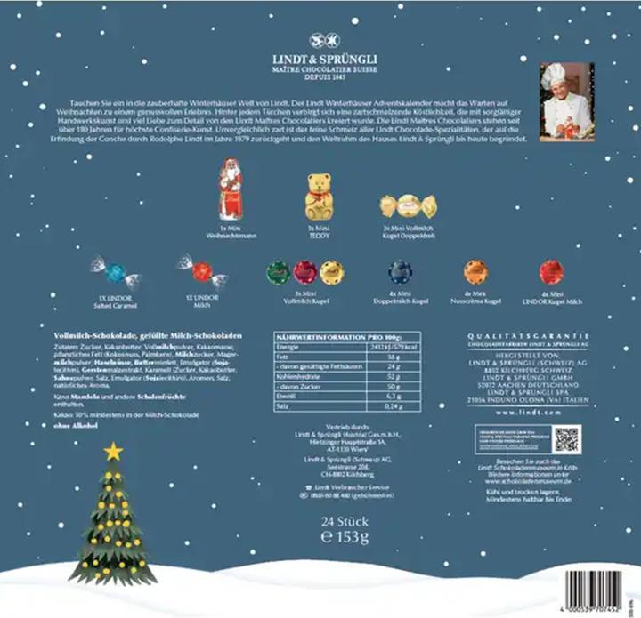 Produktbild Lindt Adventskalender Winterdorf Edition (153 g)