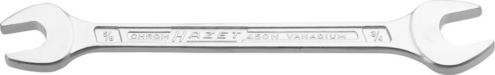 Actual product image HAZET Double open-end wrench 450NA-5/8X3/4VKH ∙ Outside hexagon profile ∙ 5⁄8 x 3⁄4 ″ (5/8")