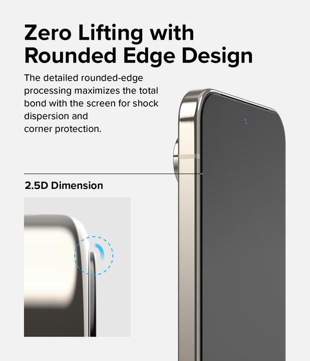 Actual product image Ringke Screen Protector for Pixel 9/9 Pro EASY SLIDE TEMPERED GLASS 2 pack, w installation Jig (2 Piece, Google Pixel 9)