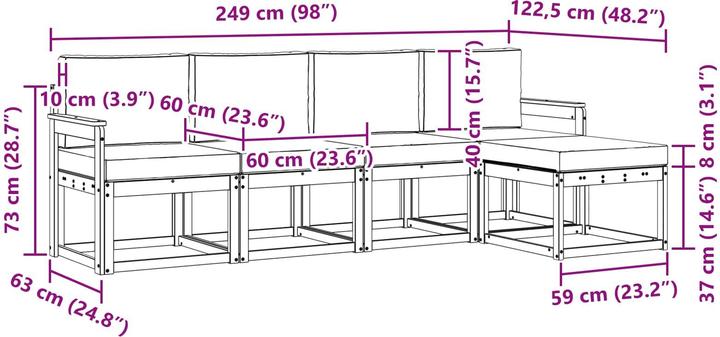 Produktbild vidaXL Gartenmöbel