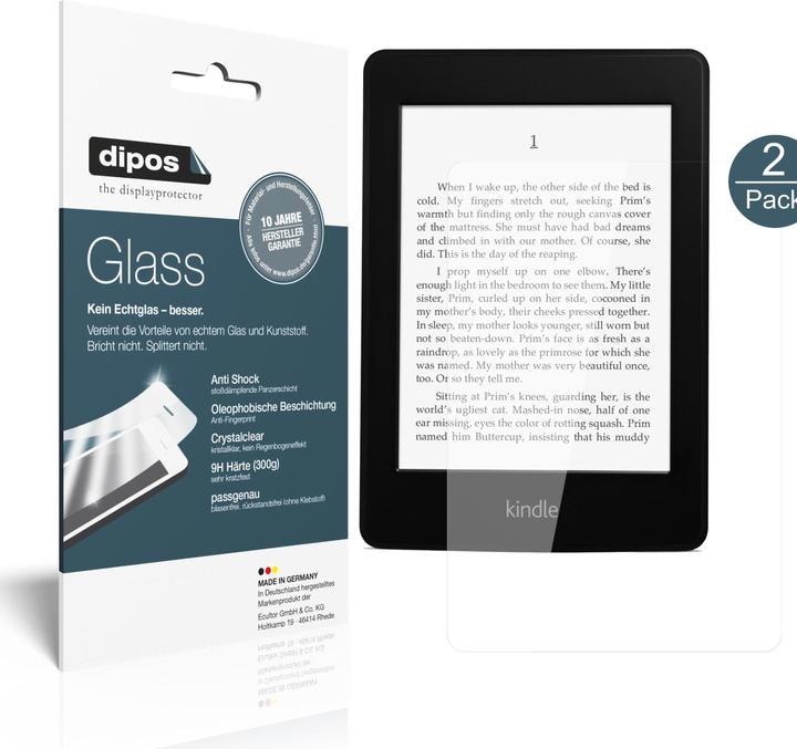 Produktbild Dipos Displayschutz Anti-Shock (2 Stück, Kindle Paperwhite)