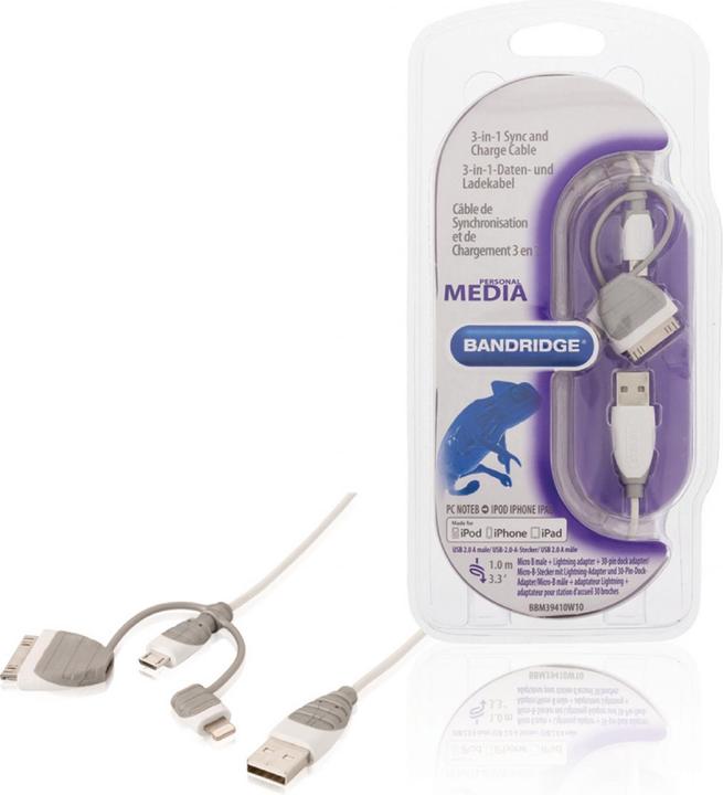 Actual product image Bandridge BBM39410W10 (1 m, USB 2.0)