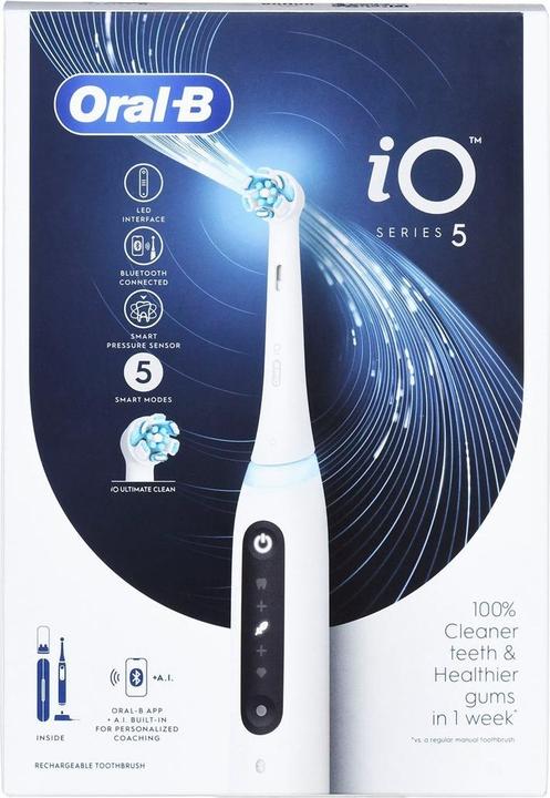 Image du produit Oral-B Brosse à dents électrique iO5 Rechargeable, Pour adultes, Nombre de têtes de brossage incluses 1 (Brosse à dents oscillo-rotative)