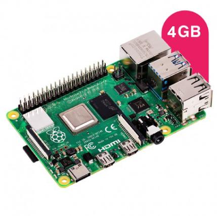 Actual product image Raspberry Pi 4 4GB Model B