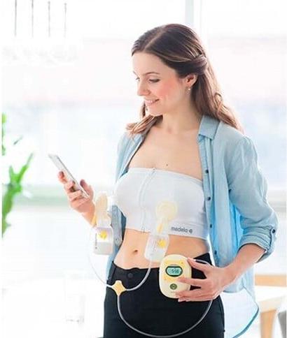 Produktbild Medela Hands-free Pumping Bustier weiss (L)