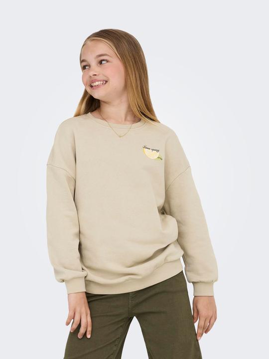 Produktbild Only Locker geschnitten Rundhals Junior Tief angesetzte Schulter Sweatshirt Sweatshirt (134, 140)