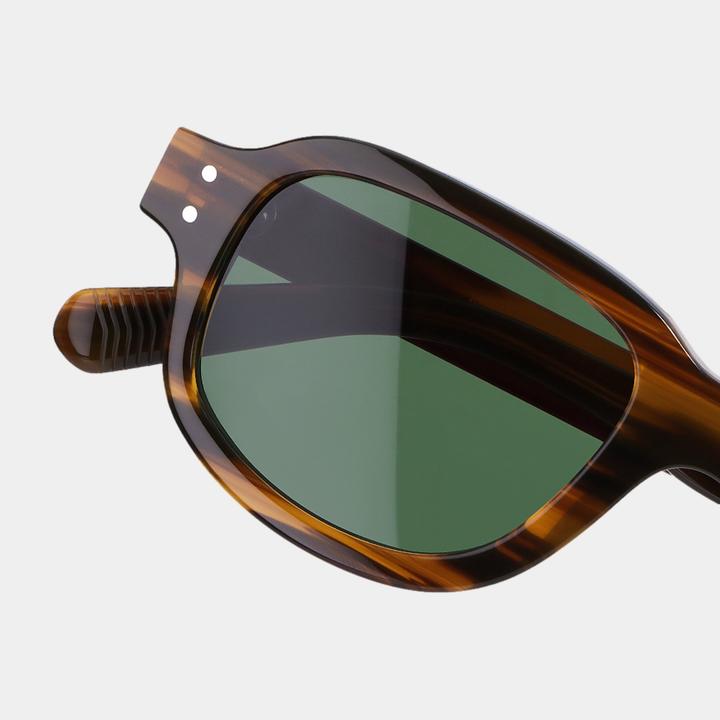 Immagine prodotto James Dixon Gestreift/Grün – Warwick – Rechteckig – Acetat – Sonnenbrille