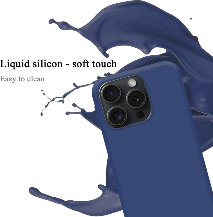 Actual product image Cadorabo Bumper Case for Apple iPhone 15 PRO MAX TPU Liquid Silicone Cover for Apple iPhone 15 PRO MAX (Apple iPhone 15 Pro Max)