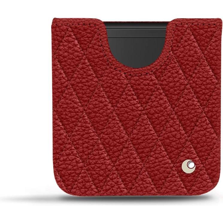 Noreve Lederschutzhülle (Samsung Galaxy Z Flip), Smartphone Hülle, Rot
