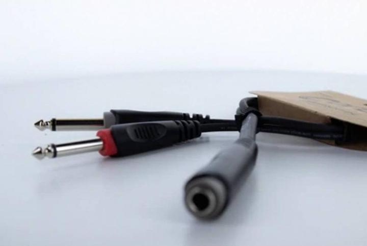 Actual product image Cordial 14885 Klinke Audio Y-Adapter (1x Klinkenbuchse 6.3 mm (stereo) - 2x Klin