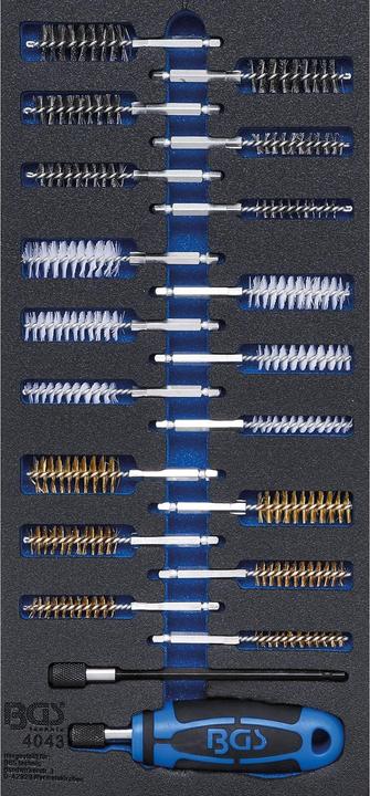 Actual product image BGS Tool Tray 1/3: Brush Assortment 20 pcs.