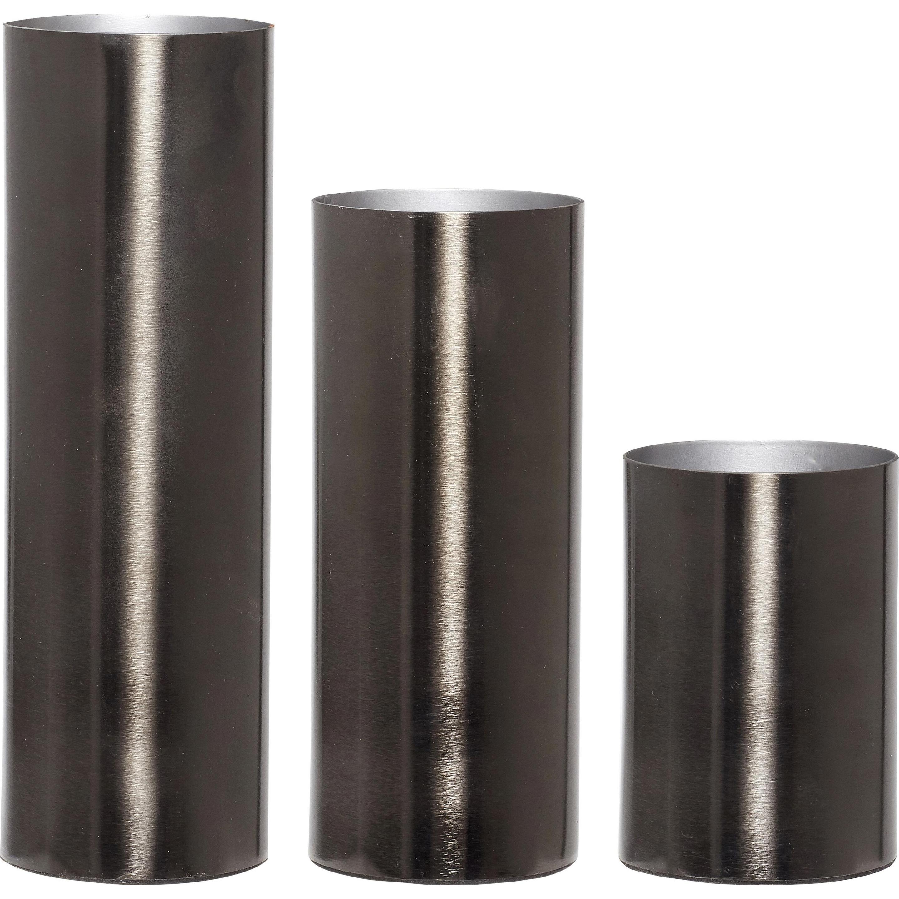 Hübsch, Vase, Diane (3 x, ø 7 x 10 cm, ø 7 x 16 cm, Ø 7 x 20 cm)