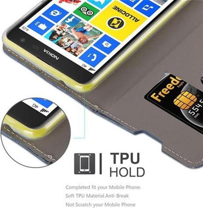 Actual product image Cadorabo Book Jeans Optics Cover (Nokia Lumia 625)