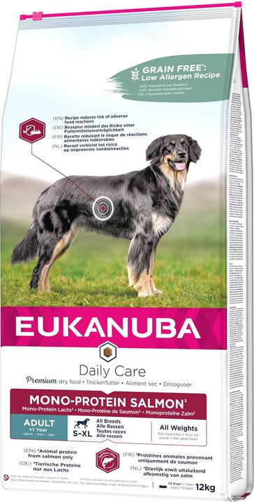 Actual product image Eukanuba Daily Care Adult Monoprotein Salmon (Senior, Adult, 1 pcs., 12000 g)