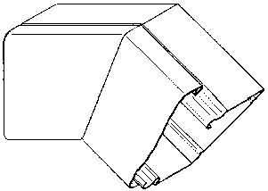 Actual product image Niedax Flat angle, 45 degrees LUWB 60.060 R (7.50 cm)