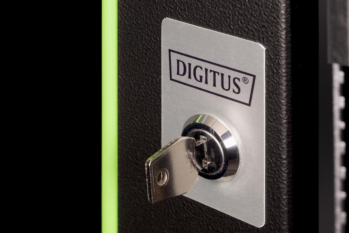 Produktbild Digitus 48,3cm 19Zoll Wandgehäuse 16HE SoHoline RAL9002 schwarz ohne Fachboden (10.86 HE, 19 Zoll Rack)