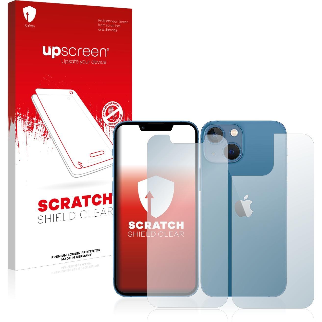 upscreen Scratch Shield Displayschutz (1 Stück, Apple iPhone 13 mini), Smartphone Schutzfolie, Transparent