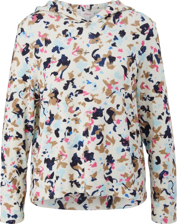 Produktbild s.Oliver T-Shirt Hoodie mit Allover-Muster (36)