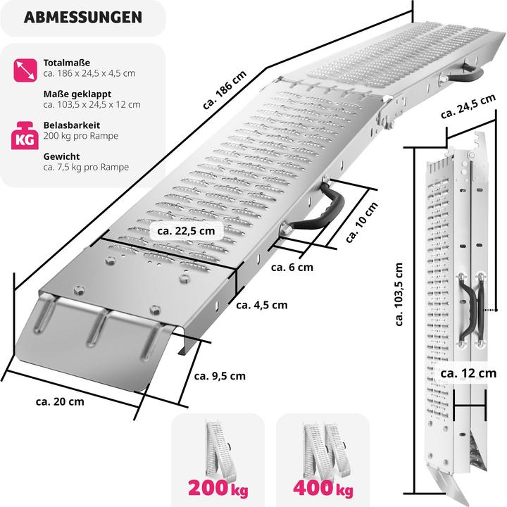Produktbild tectake Auffahrrampen