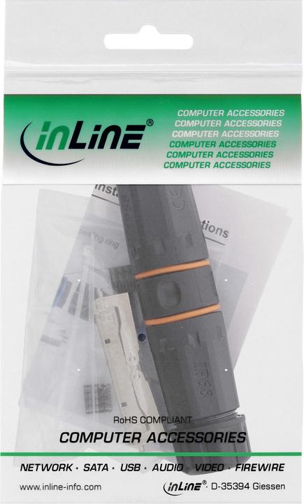 Produktbild InLine Kabelverbinder Cat.6A wasserdicht IP68 (Netzwerk Kupplung)