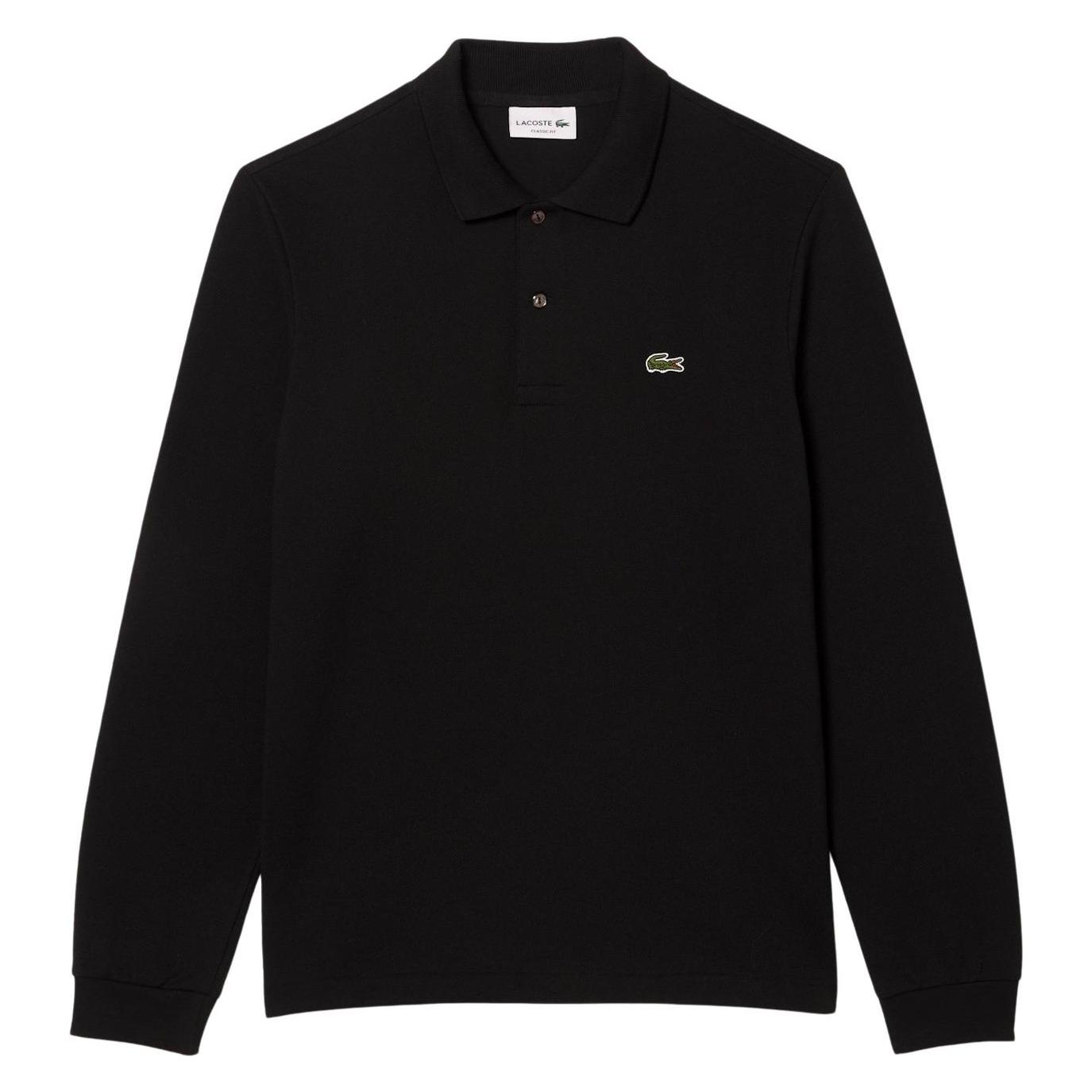 Lacoste, Herren, Shirts, Poloshirt Classic Fit L1312, Schwarz, (Xs)