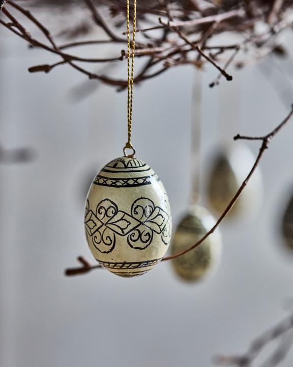 Image du produit House Doctor Easter ornaments, HDDeco, BlackOff-white (6 x)