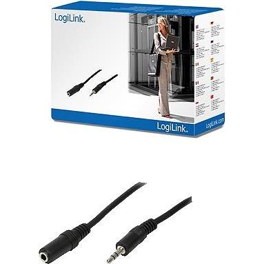 Thumbnail - LogiLink CA Verlängerungskabel (5 m, 3.5mm Klinke (AUX)), Audio Kabel
