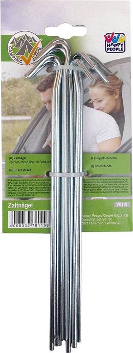 Productafbeelding Magni Tentharingen 24cm 10 stuks gegalvaniseerd met open oogje