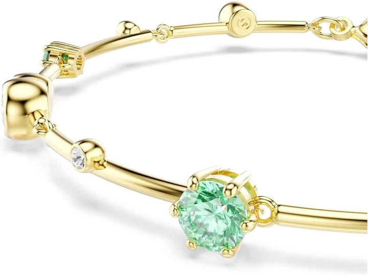 Actual product image Swarovski Constella Armband Verschiedene Schliffe Grün Goldlegierungsschicht (20 cm, Swarovski Metal)