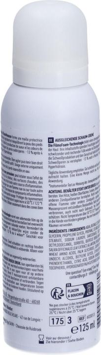 Valeurs nutritives et ingrédients Urgo Rebalancing Film Mousse 125ml for Sweaty and Odorous Feet (Bain de pieds)