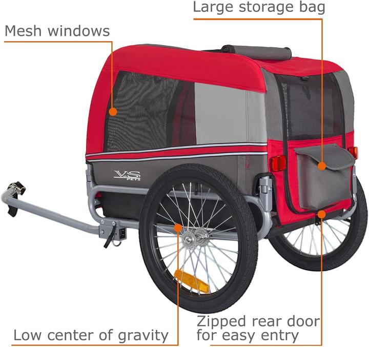 Actual product image Tiggo Hunde-Fahrradanhänger VS Pets 80201
