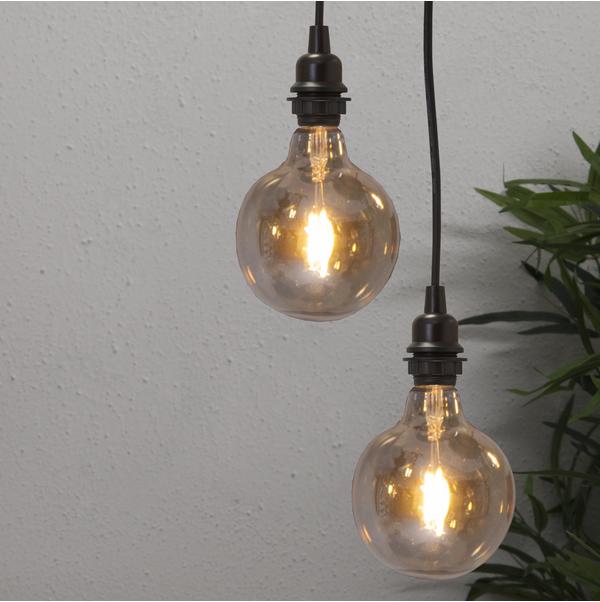 Actual product image Star Trading LED Bulb E27 G125 Plain Amber (E27, 80 lm, 1x)