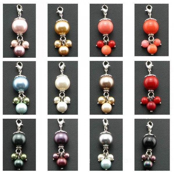 Produktbild Hermex Charm Anhänger für Thomas Sabo / Pandora Armband - Lachs Rosa (Rostfreier Edelstahl)