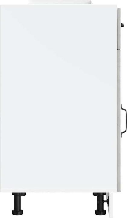 Image du produit vidaXL Élément bas de cuisine Lucca Gris béton Matériau bois Élément bas d'évier (50 x 46 x 81.5 cm)