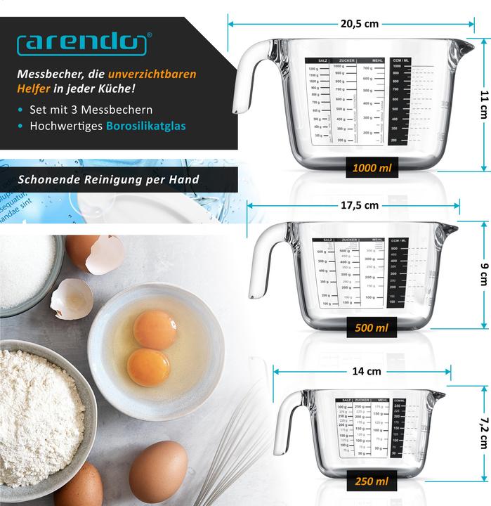 Produktbild Arendo Messbecher (1000 ml)