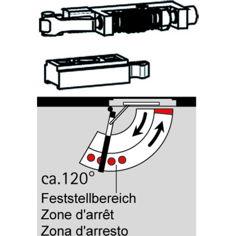 Thumbnail - Dormakaba, Türöffner + Türschliesser, Rastfeststelleinheit RF zu G 96 N 20 K8/K12
