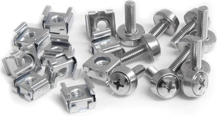 Productafbeelding StarTech M5 montageschroeven en kooimoeren voor serverkast / rek - 50 stuks.