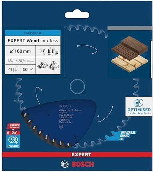 Produktbild Bosch Professional Zubehör EXPERT Wood Kreissägeblatt, 160x20 mm, T48