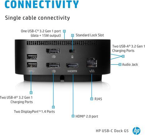 Produktbild HP G2 Universal Dock (USB-C, 7 Ports)